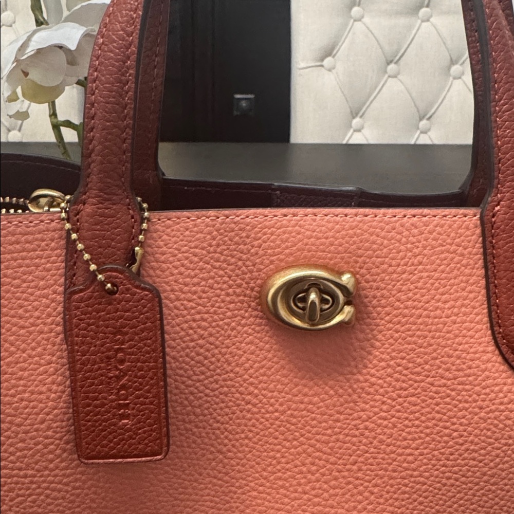 Coach Willow Tote 24 In Colorblock Crossbody Bag with dust bag - Picture 8 of 10